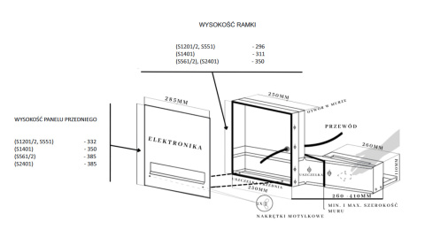 Wideodomofon Vidos S1201A-SKM M1021B-2 z czytnikiem RFID