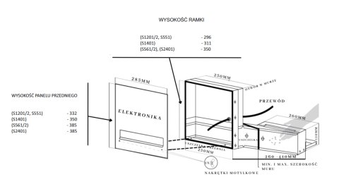 Wideodomofon Vidos S551-SKM M690W skrzynka na listy