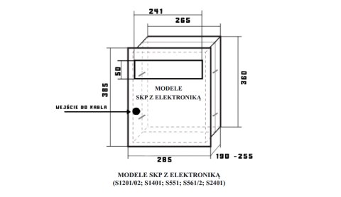 Wideodomofon skrzynka na listy z szyfratorem Vidos S1401D-SKP M1023B