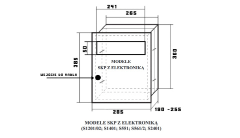 Zestaw wideodomofonu skrzynka na listy Vidos S551-SKP M670BS2