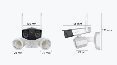 Kamera IP Reolink DUO Floodlight Wi-Fi 8MP IR30m IP66