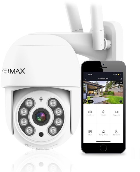 Kamera IP Overmax Camspot 4.0 PTZ obrotowa zewnętrzna 2MP Full HD IP65