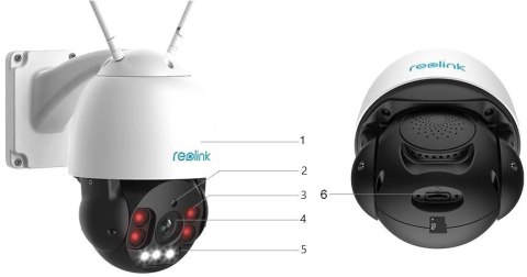 Kamera IP Reolink RLC-523WA 5 Mpx obrotowa zoom Wi-Fi