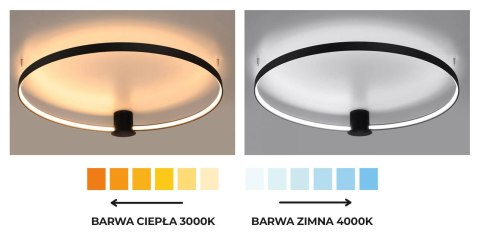 Żyrandol RIO 55 czarny LED 4000K