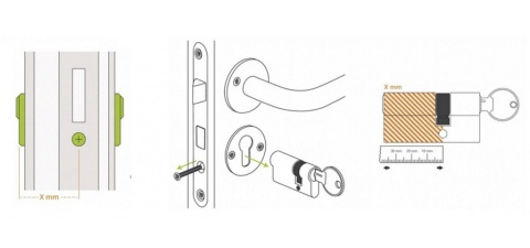 DCE3 - Cylinder, wkładka profilowa do zamka - SALTO