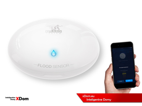 FIBARO Flood Sensor Czujnik zalania wodą do Apple FGBHFS-101 HomeKit