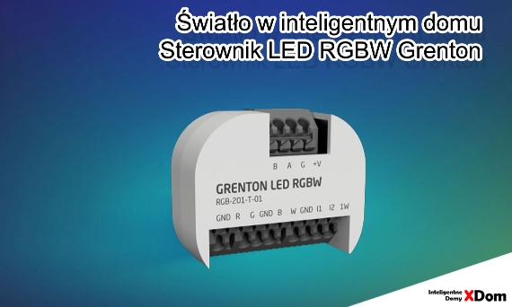 Grenton sterownik LED RGBW z aplikacją mobilną do zdalnego sterowania